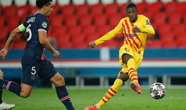 爱游戏官网-送走登贝莱迎奥巴梅扬？巴萨又在玩转会窗生死时速